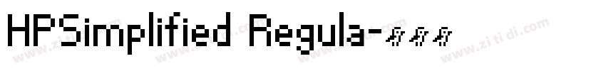 HPSimplified Regula字体转换